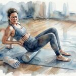 Illustration showing lower back pain anatomy highlighting spine structure and common pain areas in the lumbar region