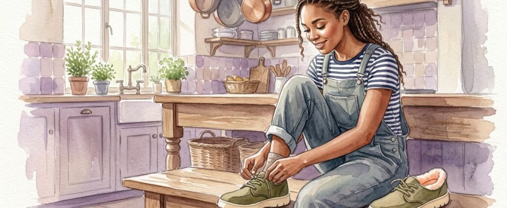 Watercolor lifestyle scene for orthopedic insoles FSA HSA eligibility guide